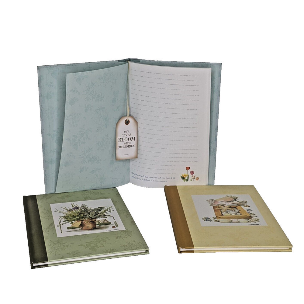 Hallmark Marjolein Bastin 3 JOURNALS Hardcover Discover Renew Bloom No Writing